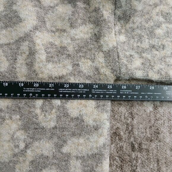 RD Style Conscious Womens Sweater Large Brown Beige Animal Print Mohair Blend - Picture 7 of 13